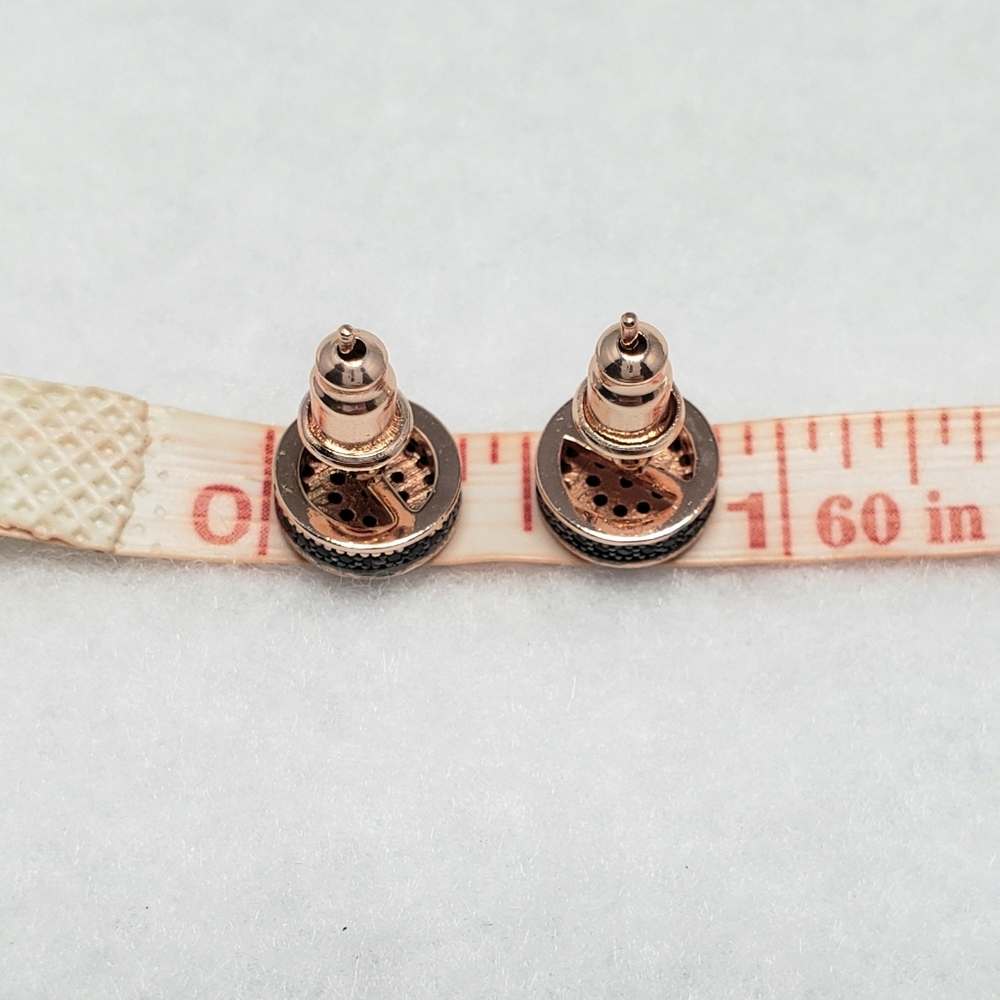 18k Pave Studs - Picture 4 of 7